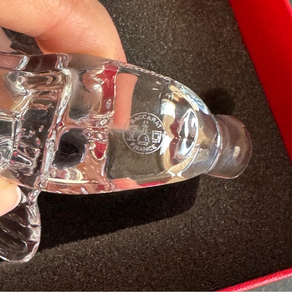 Vintage Baccarat Crystal Angel Cherub “Thinking of You” Figurine in original box - Picture 8 of 8